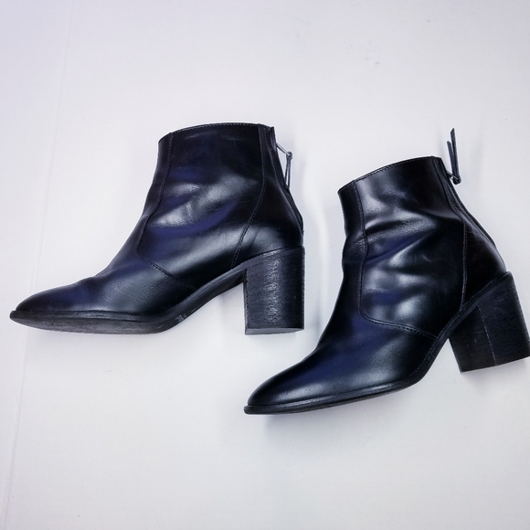🌸 Madewell | Leather Ankle Heel Boots‎ 9 - Picture 8 of 13